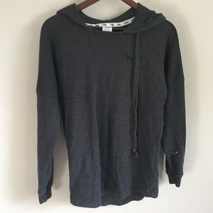 PINK | Grey Varsity Hoodie